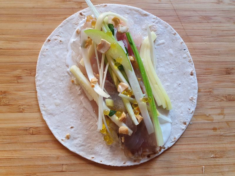 Receta Taco Lubina Atlantica Aquanaria